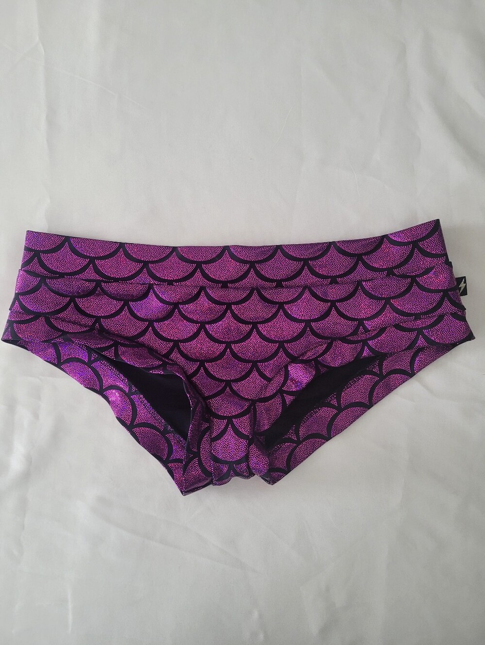 Cleo The Hurricane Purple Mermaid Pole Shorts Or Hot Pants Sixe Medium